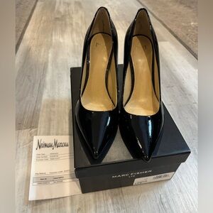 Marc Fisher Black Patent Leather Heels